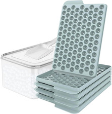 Mini Ice Cube Trays for Freezer with Lid, 0.5...