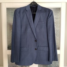 J Crew Men  s Crosby Blazer Suit Jacket 40R Blue Double Vent Italian Wool NWT
