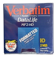 Verbatim DataLife MF2-HD 3.5" Microdisks 2MB High-Density 10 Pack IBM PS/2 New