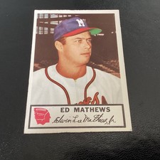 1953 Johnston Cookies #21 Ed Mathews EX