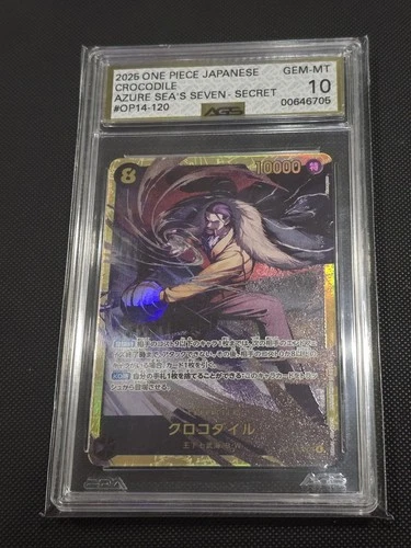 Crocodile OP14-120 SEC Secret Rare The Azure Sea's Seven One Piece TCG Japanese