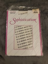 Sophistication Ultra Sheer Sandalfoot Pantyhose Ivory 2152 Size B Vintage NIP