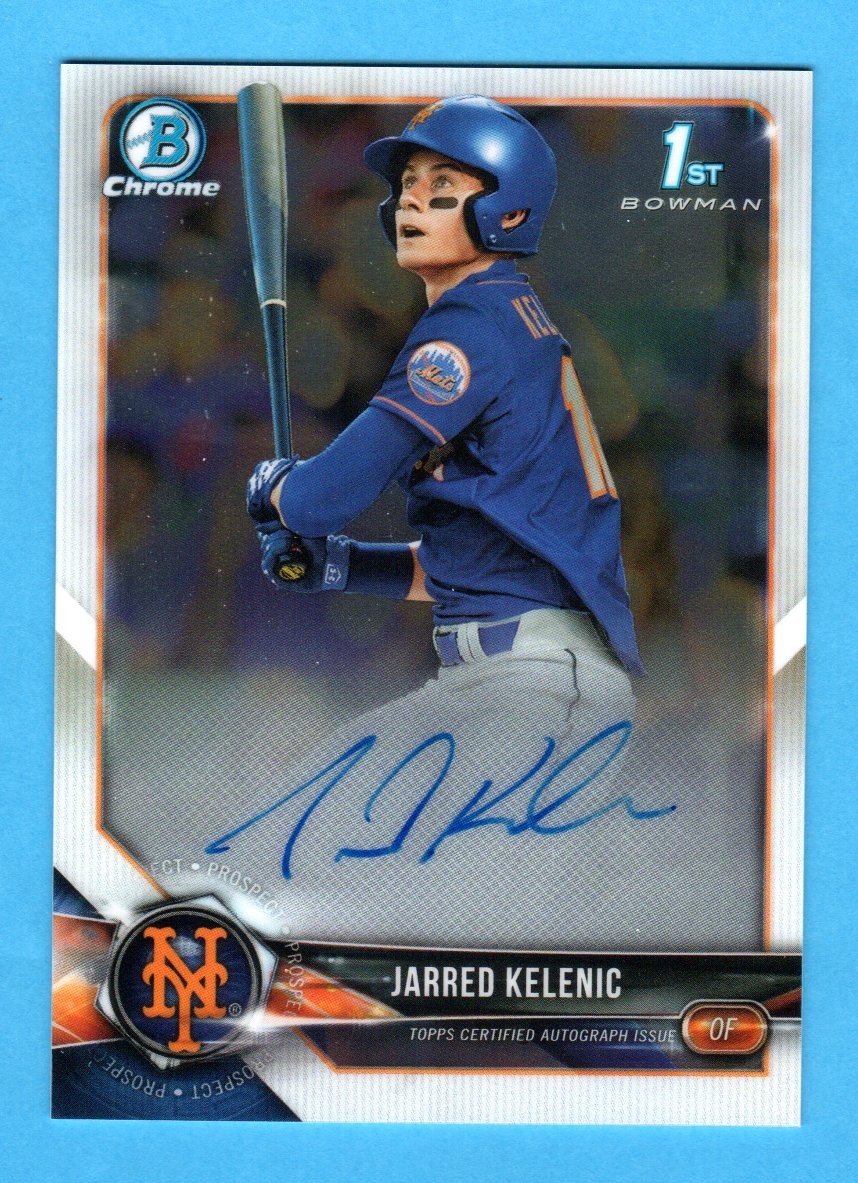 2018 Bowman Chrome Draft 1st Bowman Jarred Kelenic Auto Rookie White Sox
