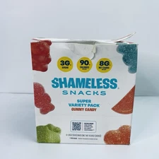Shameless Snacks - Super Variety 6 Pack Healthy Keto Gummy Candy Glutton Free!