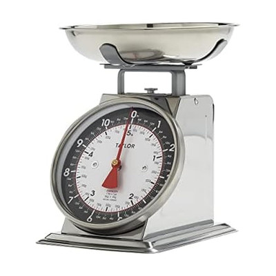 Mechanical Kitchen Food Scale with Bowl, Weighs up to 11Lbs, Measures in Grams a