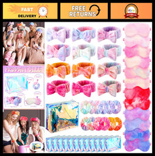 48 Pcs Spa Party Supplies Set - Girls Sleepover Favors, Headbands, Eye Masks, Sc