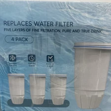4x Water Filter Replacement for Zero Water ZR-017, ZR-001 Pitcher Water Filter
