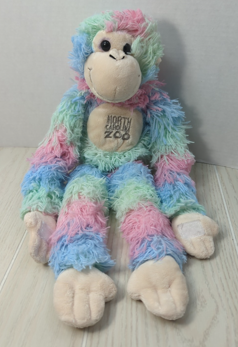 Fiesta Plush Rainbow monkey NC Zoo long legs hanging arms | eBay