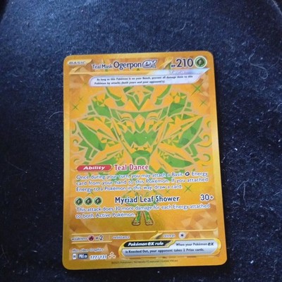 Teal Mask Ogerpon EX 177/131 Prismatic Evolutions Hyper Rare Mint Condition Karte