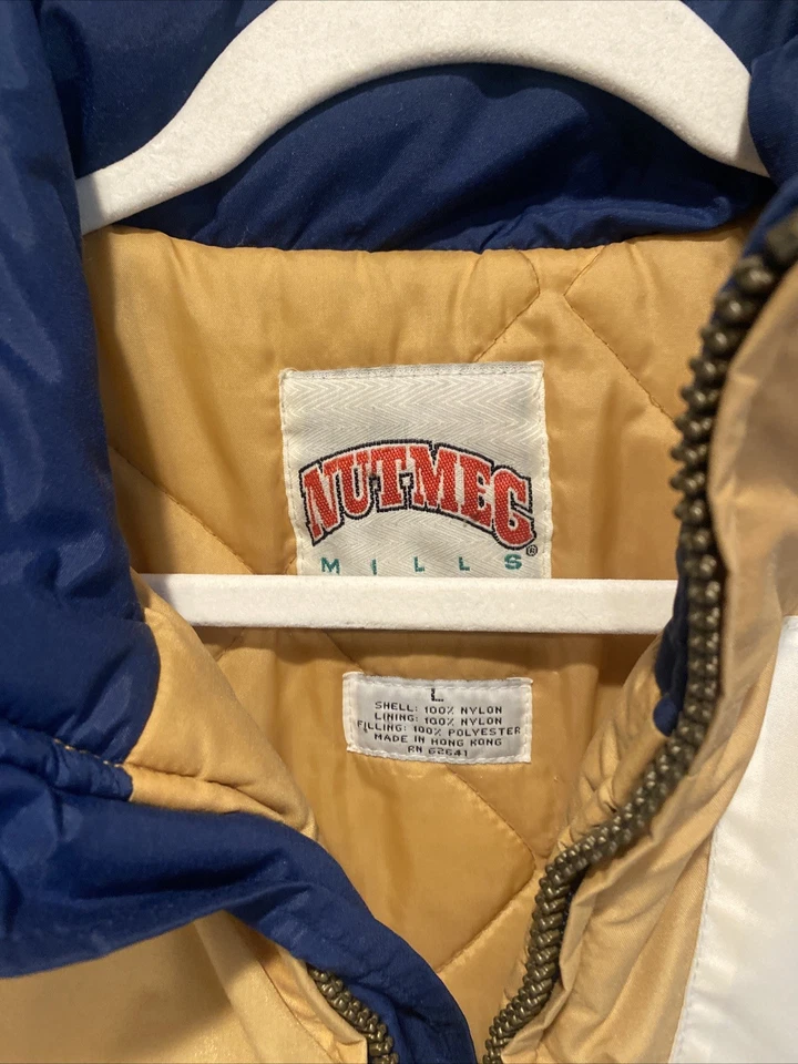 Vintage Notre Dame Fighting Irish Nutmeg Mills Jacket Coat Full Zip w/hood Large - Image 2 of 4