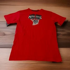 AND1 And One Men’s S Small Red Basketball Graphic Print Short Sleeve T Shirt