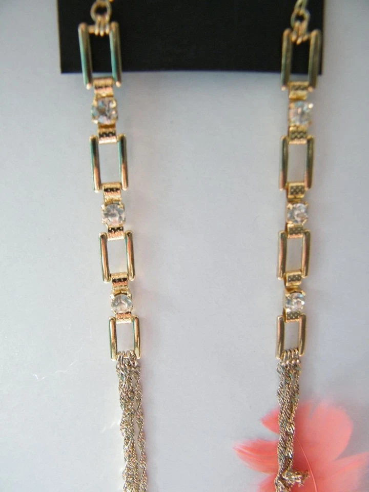 Bebe Pendientes Piedras Araña Melocotón Oro Plumas 190473 Foto 4 de 4