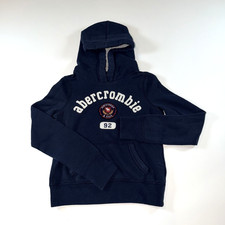 Abercrombie Kids A F Youth Navy Blue Hoodie - Size Small - Excellent Condition