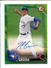 2016 Bowman - Retail Prospect Autographs Green #PA-CG - Conner Greene /99 ⚾ Auto