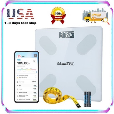 Digital Smart Scale for Body Weight & Composition BMI App Sync LCD Display