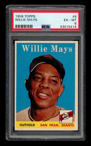 1958 Topps Set-Break #  5 Willie Mays PSA 6 EX-MT