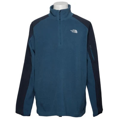 The North Face, pull polaire, taille : XL, bleu/noir, élasthanne/polyester #CN1 - Photo 1/4