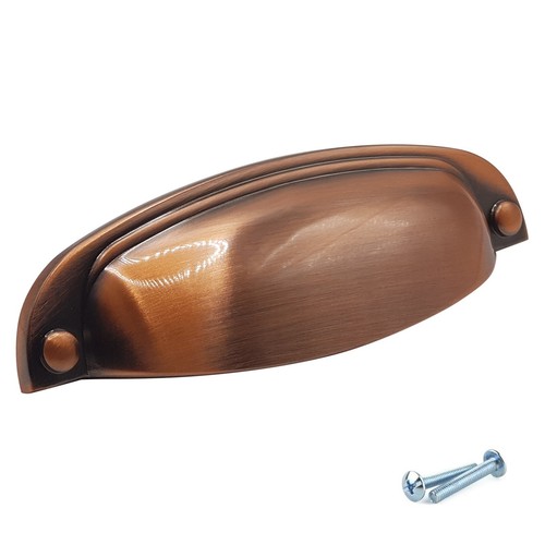 Brush Copper Kitchen Door Cup Handles Cupboard Drawer Bedroom