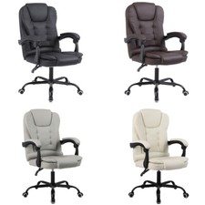 Office Chair Gaming PC Computer Desk Executive Swivel Recliner Chairs PU Leather