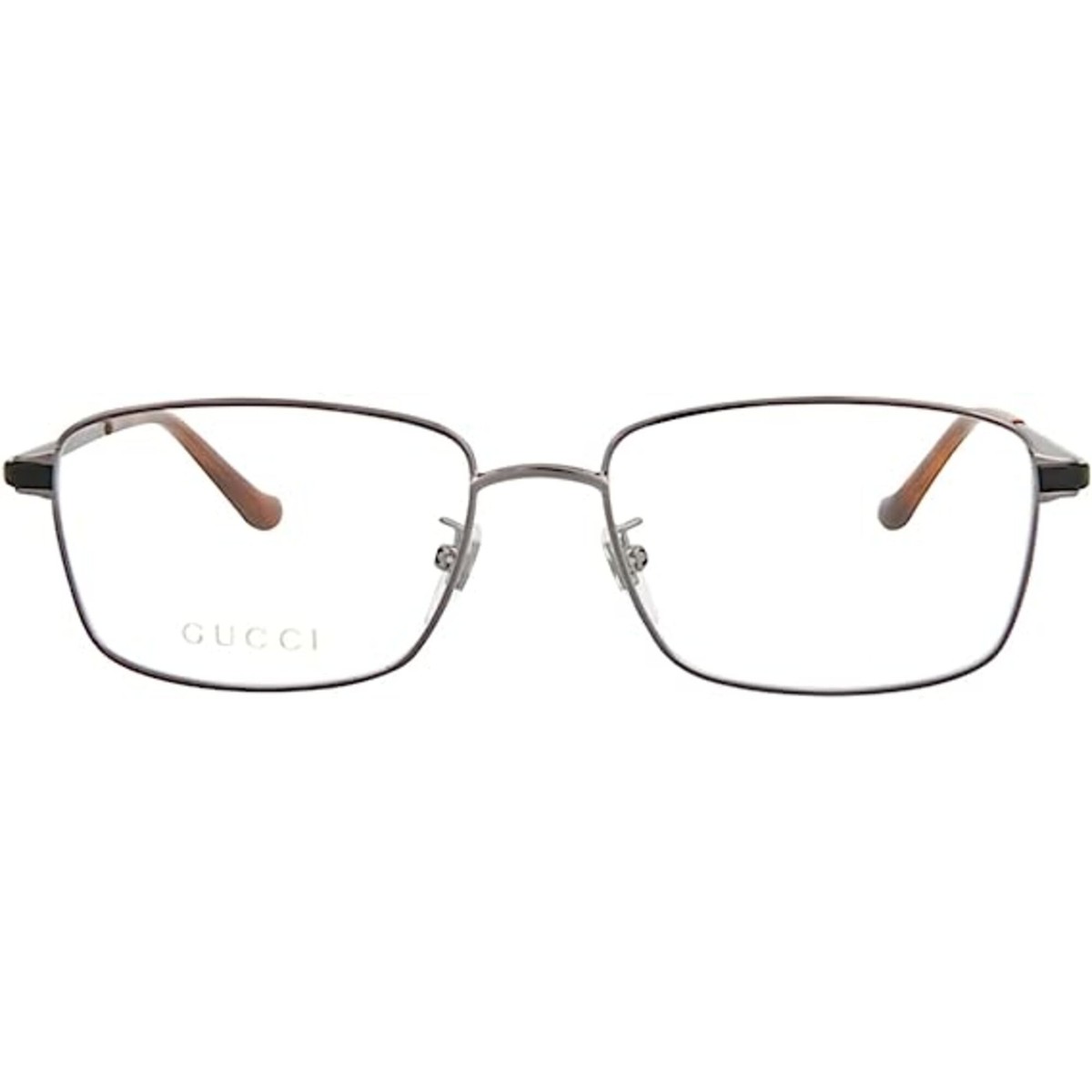 Gucci Men's Eyeglasses Rut Metal Rectangular Full-Rim Frame Gucci Men's Eyeglasses Rut Metal Rectangular Full-Rim Frame
