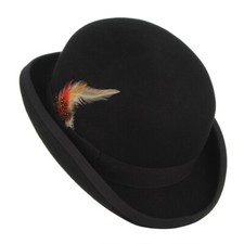 Men's Derby Hats English Wool Felt Bowler Hat
