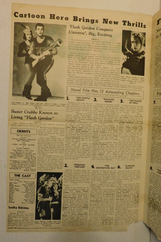 1940 Libro de prensa original Flash Gordon Conquers the Universe Larry ""Buster Crabbe"" - Imagen 2 de 4