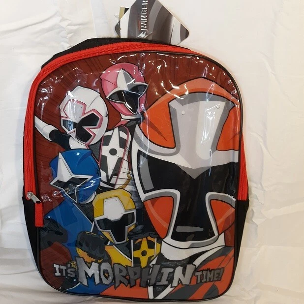 Power Rangers Backpack NEW Full Size Canvas Book Bag NWT Ninja Steel Backpack - Image 2 of 4