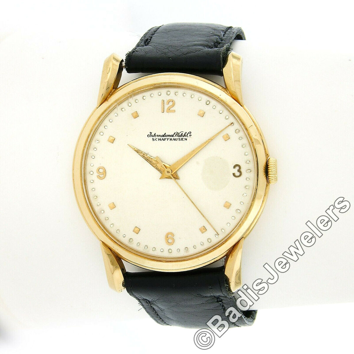 Men's Vintage International IWC 36mm 18k Gold Mechanical Men's Vintage International IWC 36mm 18k Gold Mechanical