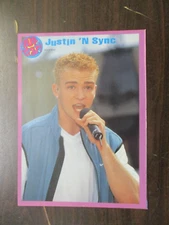 JUSTIN TIMBERLAKE N'SYNC PHOTO PIN UP 16 POP STAR MAGAZINE PICTURE CLIPPING A45