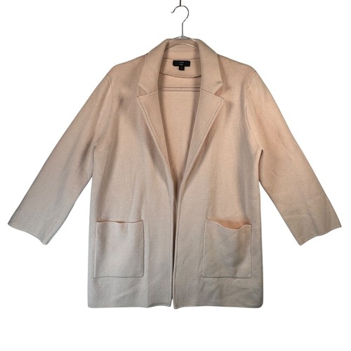 J.Crew 365 Sophie Sweater Blazer Pockets Knit Jacket Cardigan Light Pink Medium
