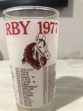 Kentucky Derby Bar Glass 1977