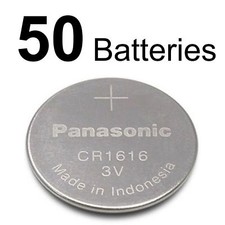 50 PANASONIC CR1616 ECR1616 CR 1616 3v Lithium battery 50 Coin Cells EXP 2031