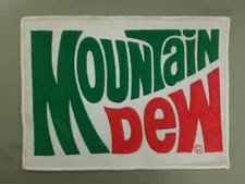Vintage Mountain Dew Large Embroidered Patch.
