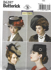 Butterick History Costume Pattern- B6397-Misses Hats