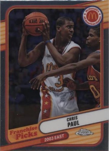 CHRIS PAUL 2024 Topps Chrome McDonalds All American Blue Refractor 