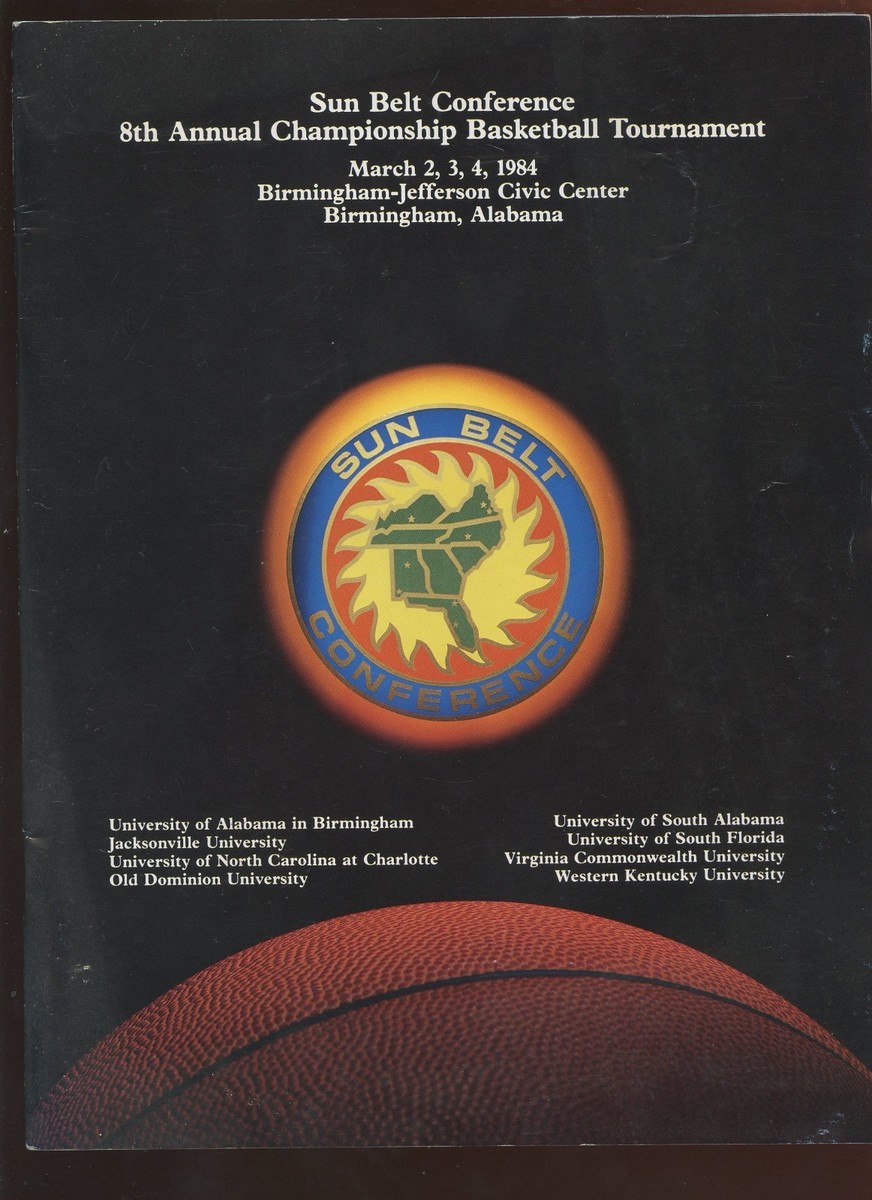 March 1984 NCAA Basketball Program Sun Belt Conference Tournament