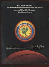 March 1984 NCAA Basketball Program Sun Belt Conference Tournament EX
