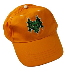 Dragon Monster Design Adult OS Baseball cap hat Orange Green  adjustable strap 
