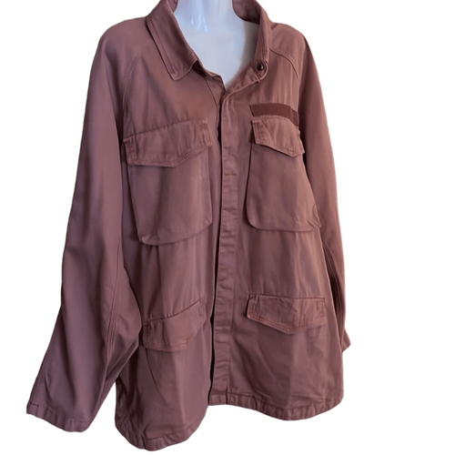 Pistola Briana Women’s Utility Jacket Size Medium Oversized Barn 100% cotton NWT - Picture 4 of 10