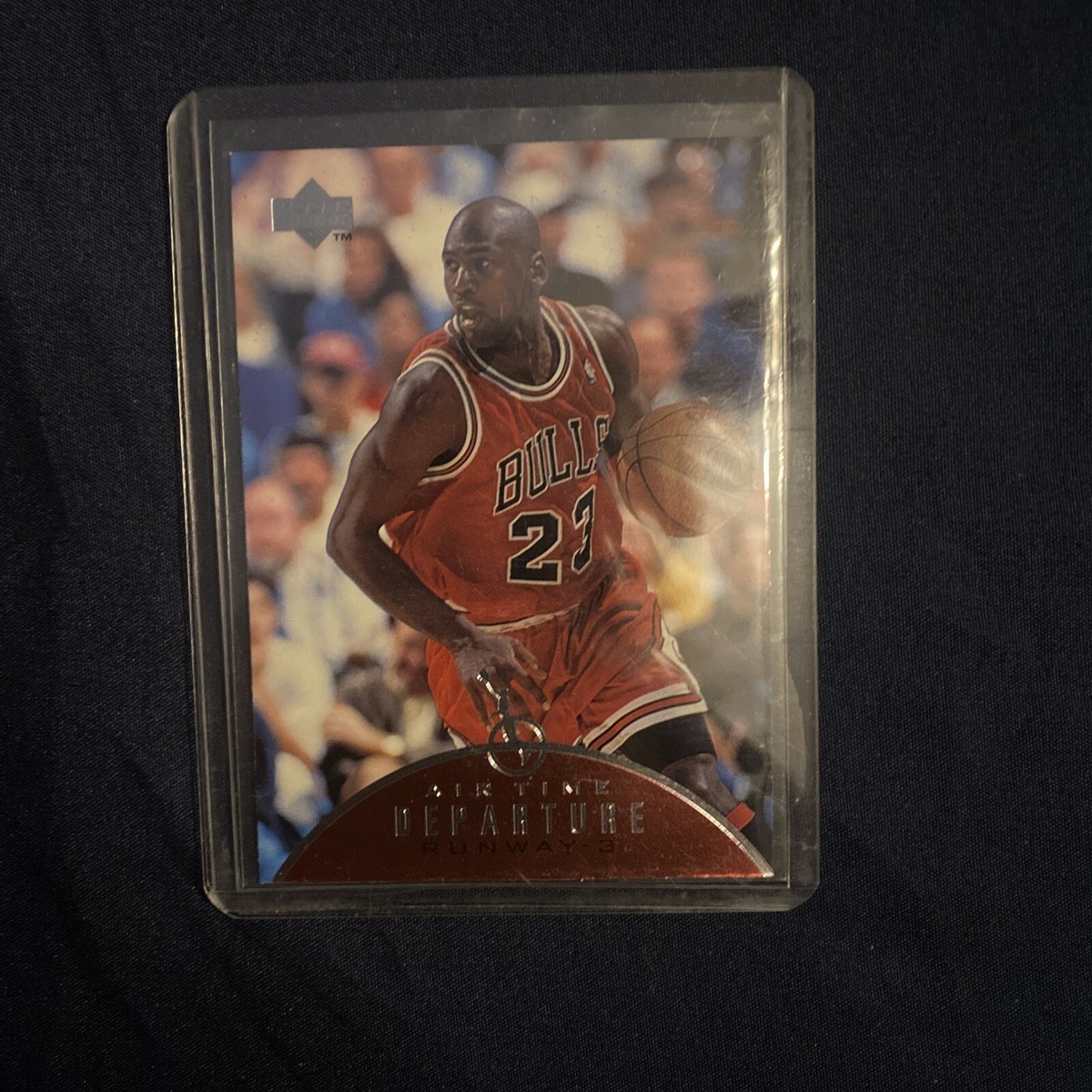 1997-98 Upper Deck Michael Jordan Air-Time Departure, Card # AT9 