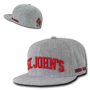 St. John's University Red Storm NCAA Fitted Flat Bill Baseball Cap Hat eBay