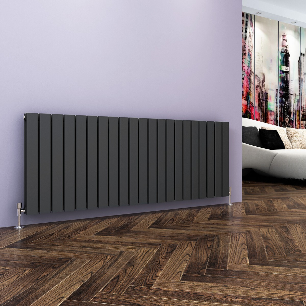 Wholesales Horizontal Double Flat Panel Designer Radiator Bathroom