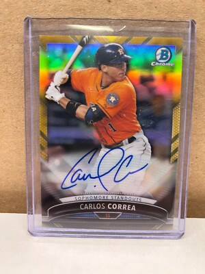 その他 CARLOS CORREA bowman refractor auto CARLOS CORREA bowman refractor auto
