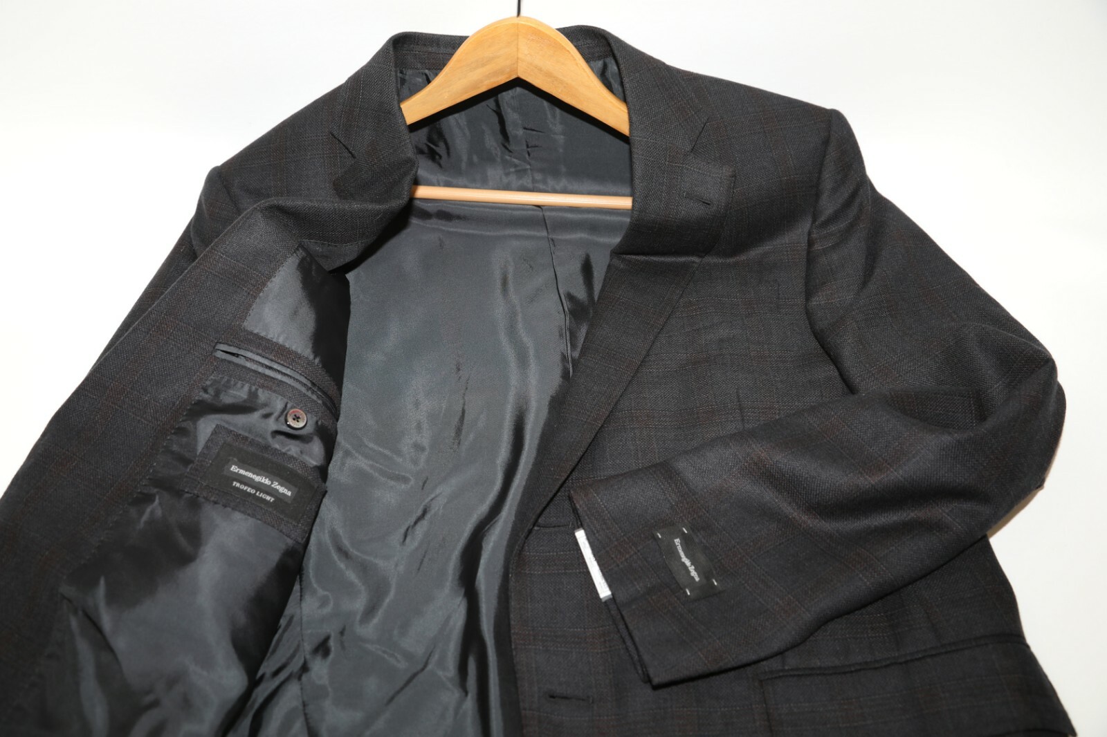Ermenegildo Zegna Trofeo Light Two Button Blazer Jacket Size 44 R  $2,495 #289 image 7