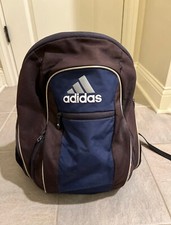 Adidas Spell Out Striped Load Spring Slingback Soccer Ball Holder Backpack Patch