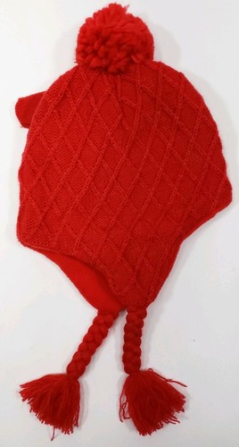 Addie & Tate Red 2-4 Years Toddler One Size Winter Mitten And Hat Set - Picture 2 of 2