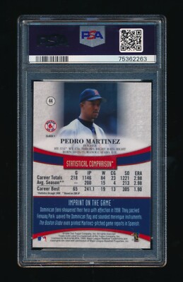 1999 Topps Gold Label Pedro Martinez SP Red Label Class 1 55/100 