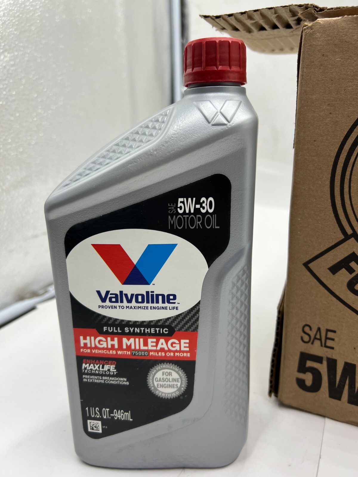 (QTY 6) Valvoline Full Synthetic High Mileage with MaxLife Technology Motor Oil