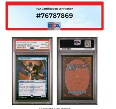 PSA 10 Gem Mint MTG Ledger Shredder New of Capenna 46 Rare | eBay