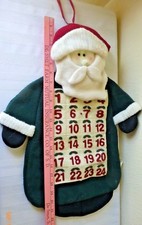Vintage Santa's Best Plush Santa Claus Wall Calendar